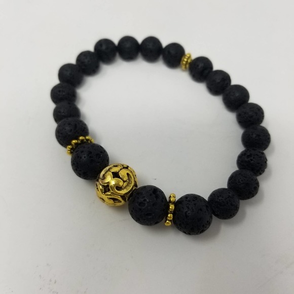 Lava Stone NEW Crystal Energy Mother Earth Bracelo - Picture 3 of 5